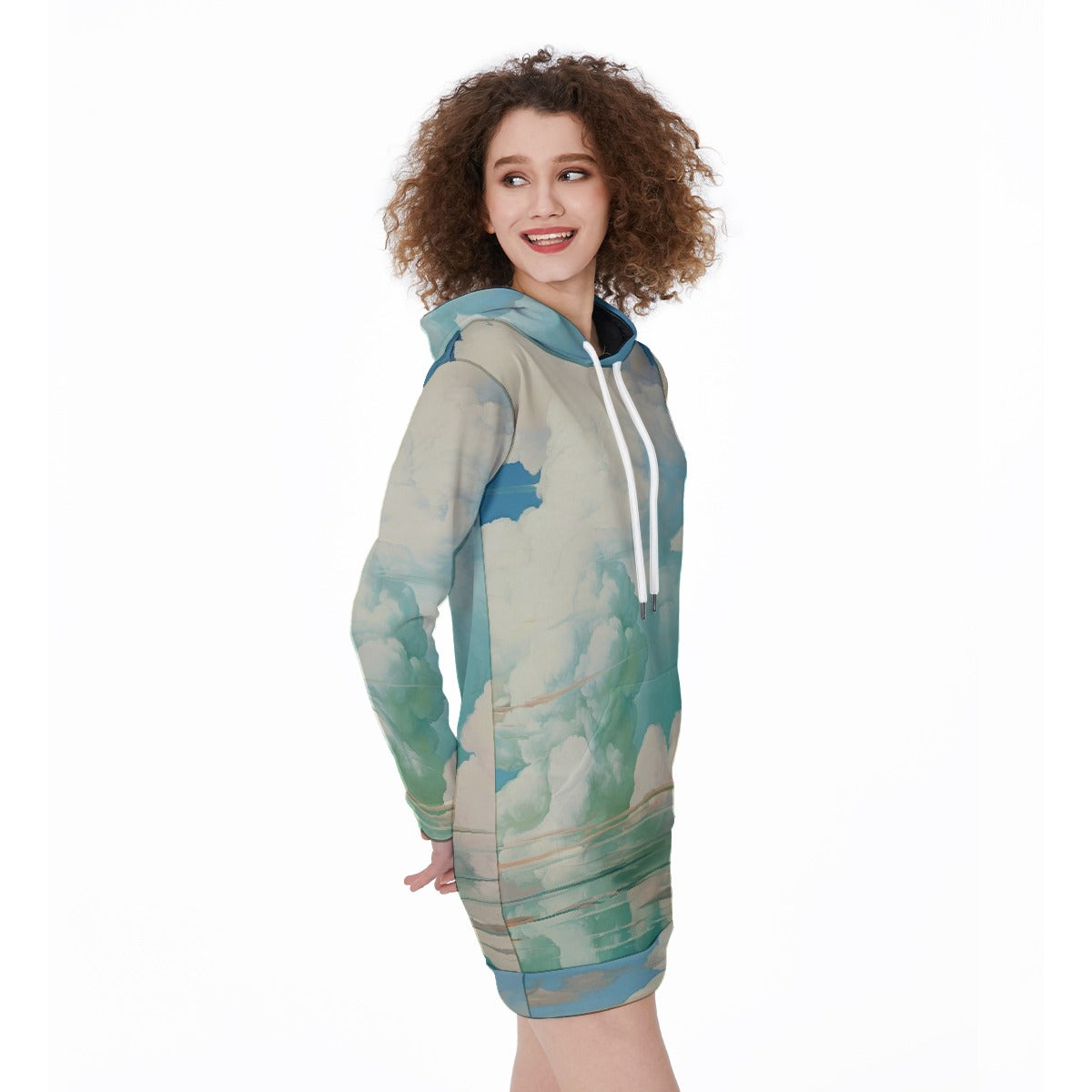 All-Over Print Women's Long Hoodie