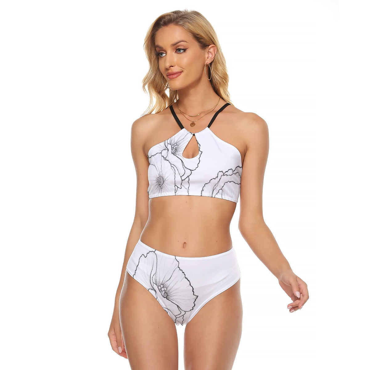 All-Over Print Women's Cami Keyhole One-piece Swimsuit