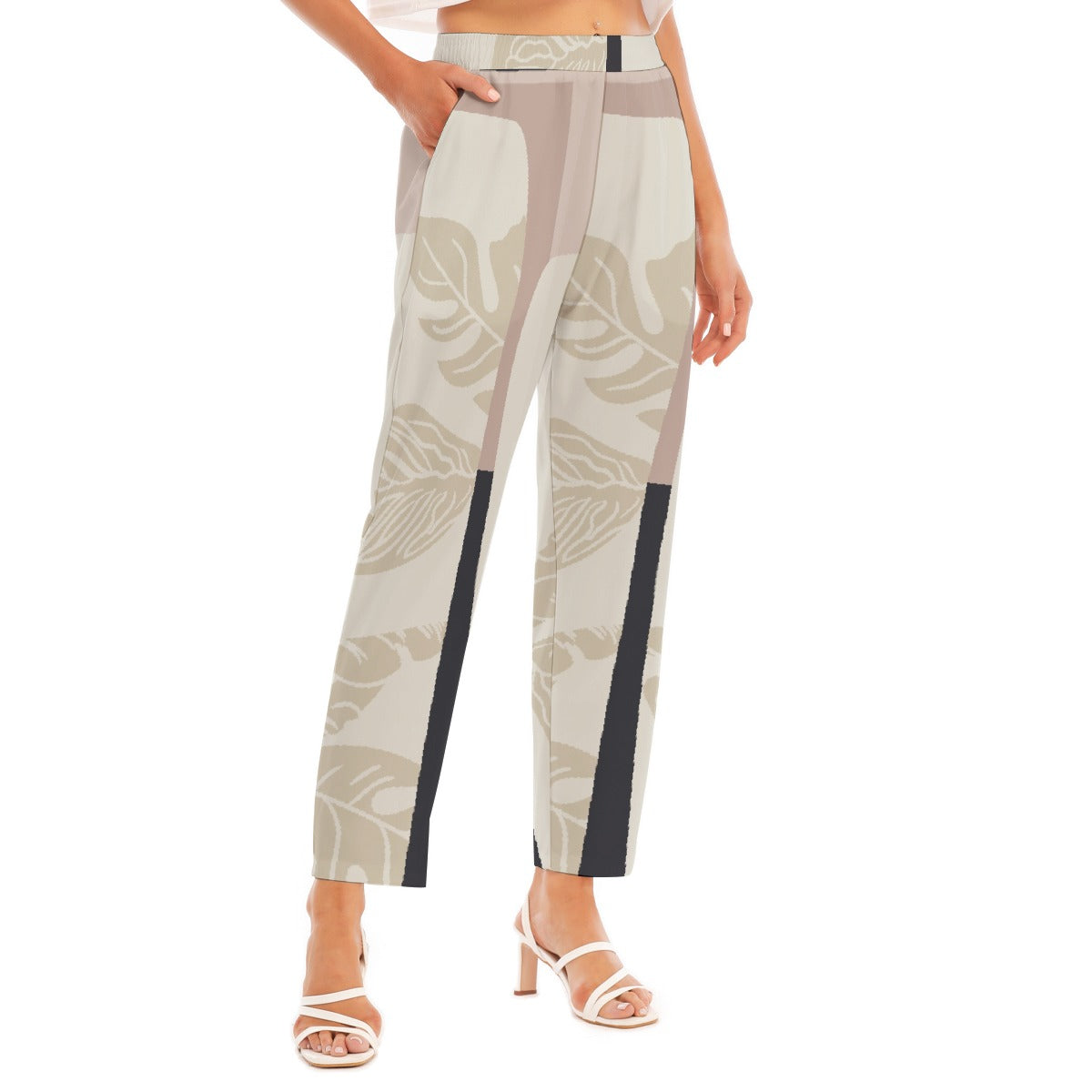 All-Over Print Women's Loose Straight-leg Pants