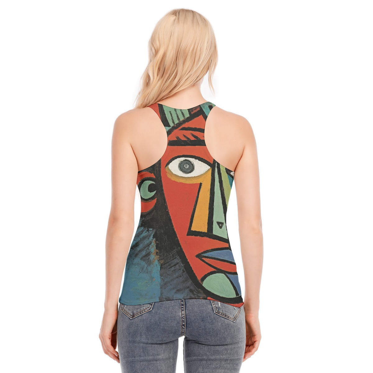 All-Over Print Women's Racer Vest | 190GSM Cotton