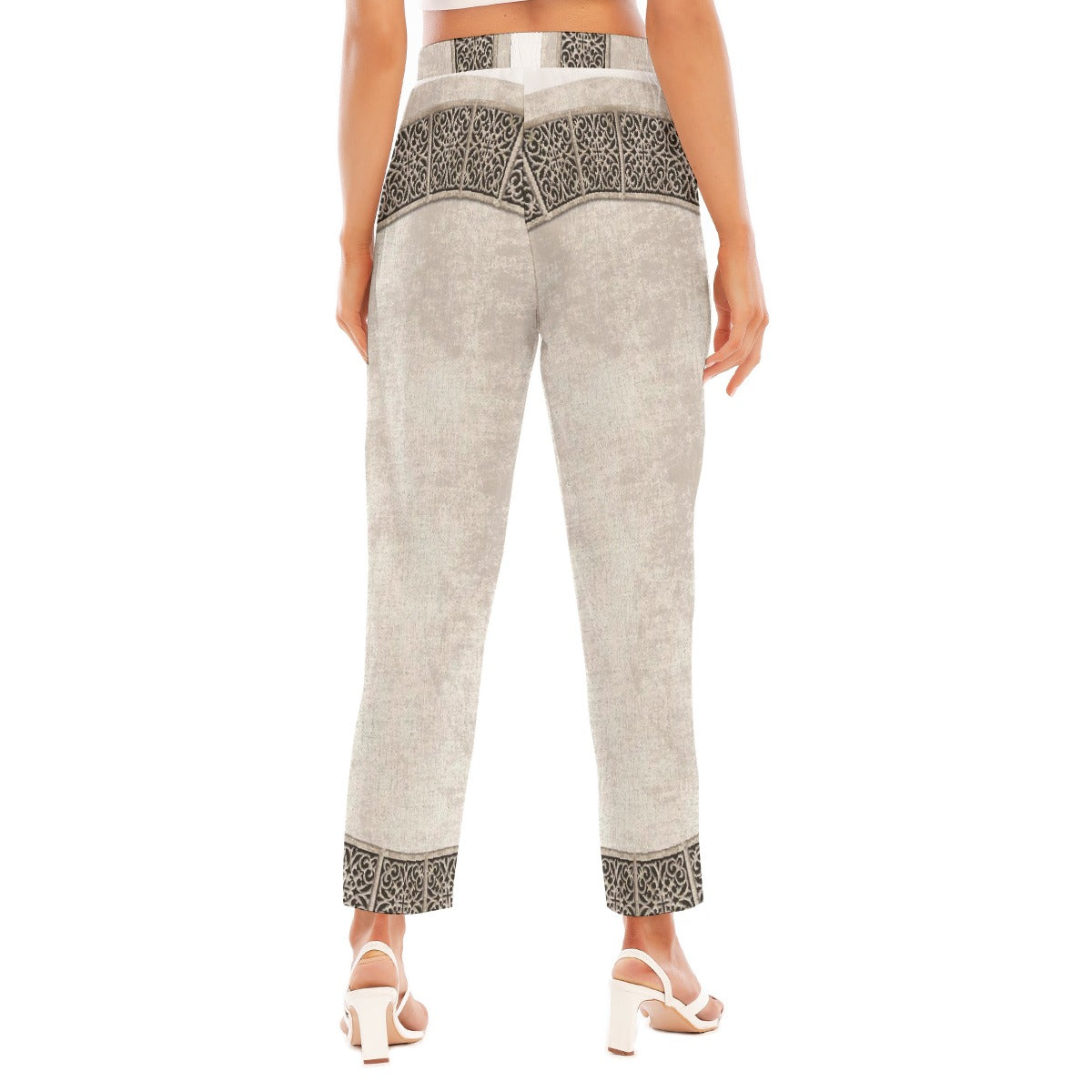 All-Over Print Women's Loose Straight-leg Pants