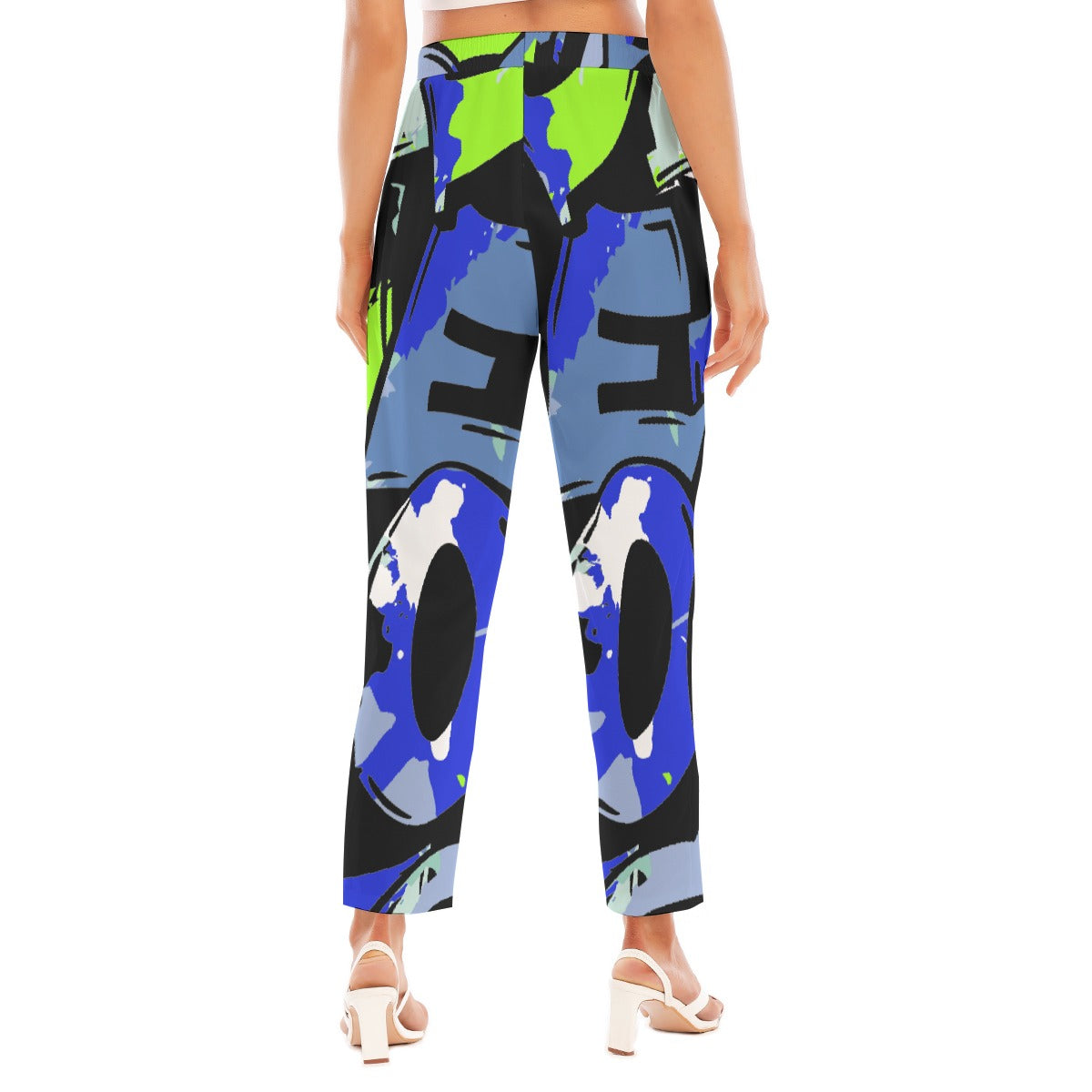 All-Over Print Women's Loose Straight-leg Pants