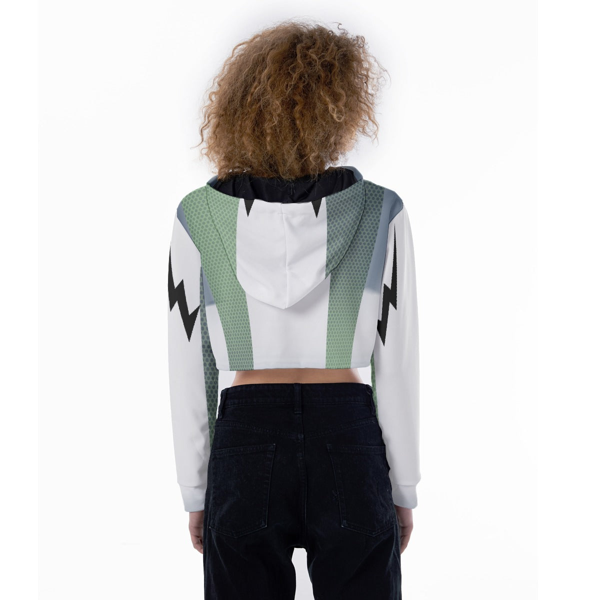 All-Over Print Women's Crop Top Hoodie