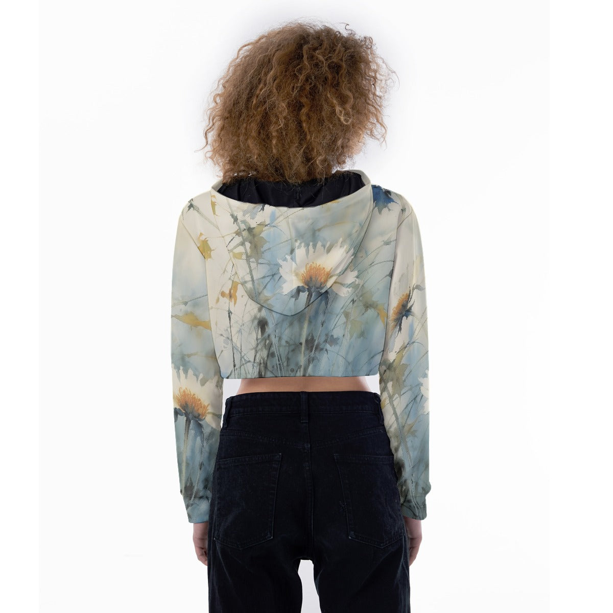 All-Over Print Women's Crop Top Hoodie