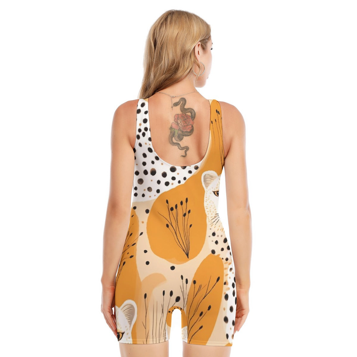 All-Over Print Women's Sleeveless One-piece Swimsuit
