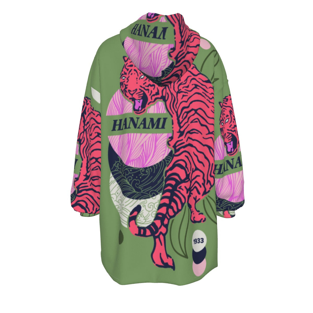 All-Over Print Women's Sherpa Fleece Hoodie Blanket