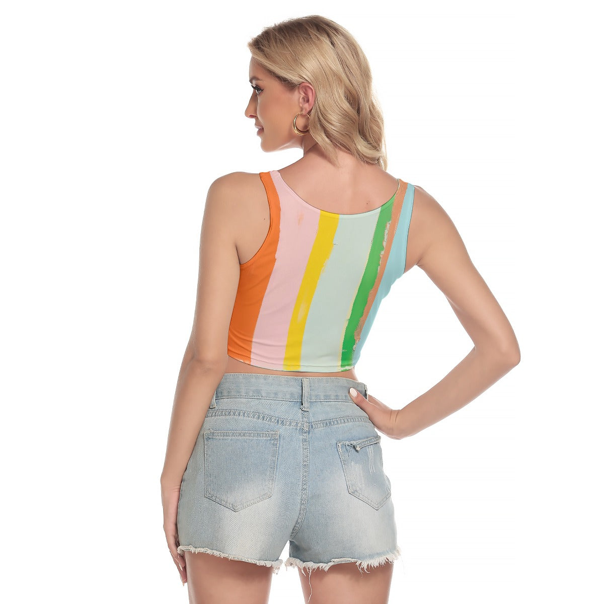 All-Over Print Women's Sport Crop Tank Top