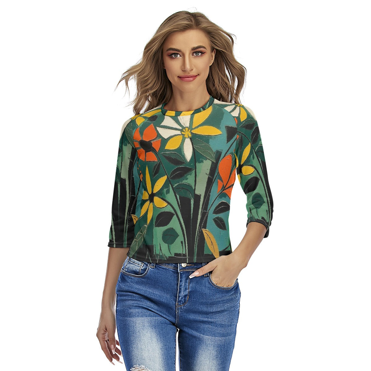 All-Over Print Women's Raglan Sleeves T-shirts