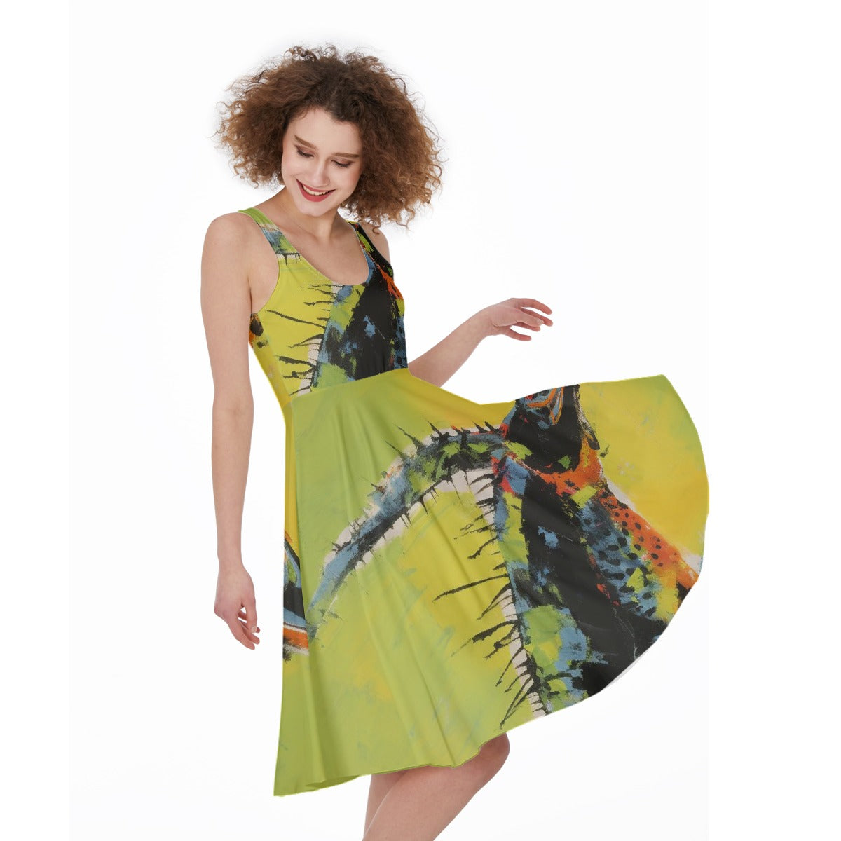 All-Over Print Women's Sleeveless Dress