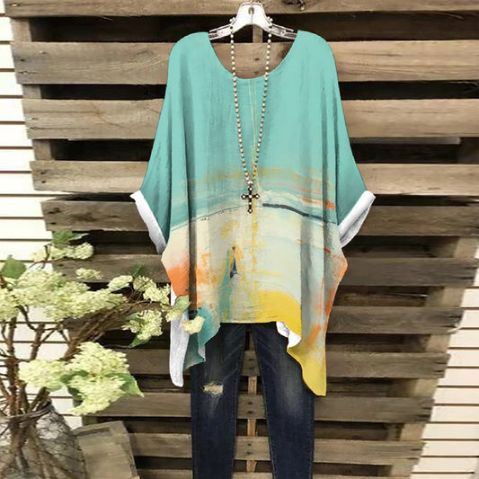 All-Over Print Women's Bat Sleeve Shirt