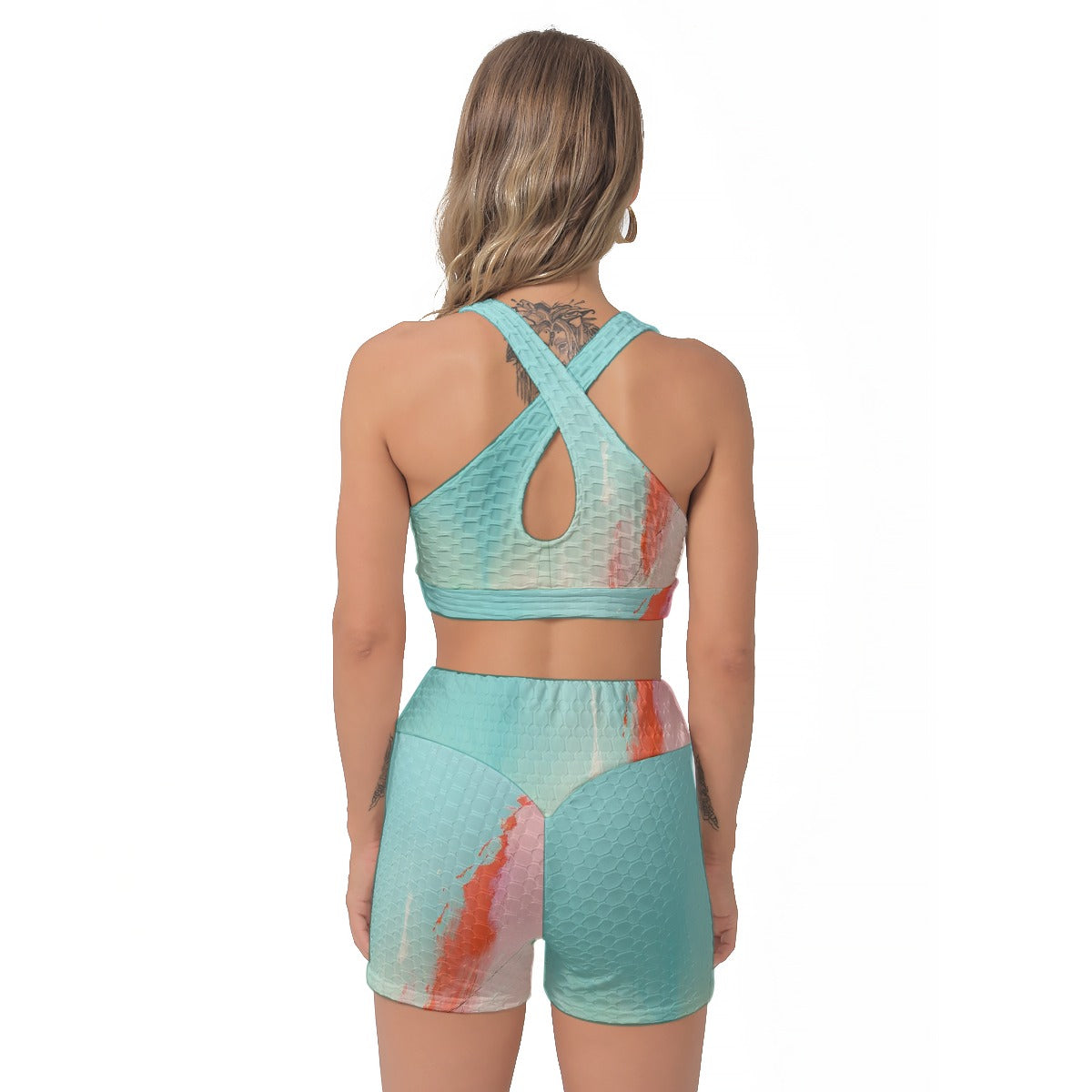 All-Over Print Women's Sports Bra Suit