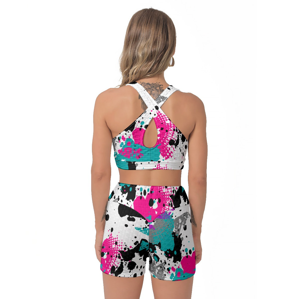 All-Over Print Women's Sports Bra Suit
