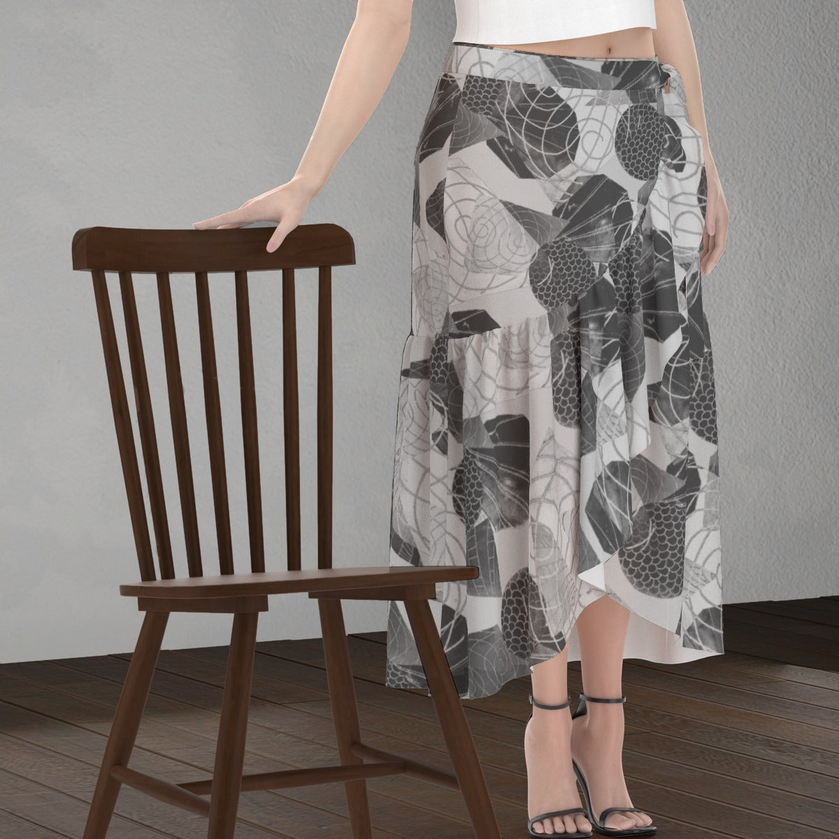 All-Over Print Women's Wrap Skirt