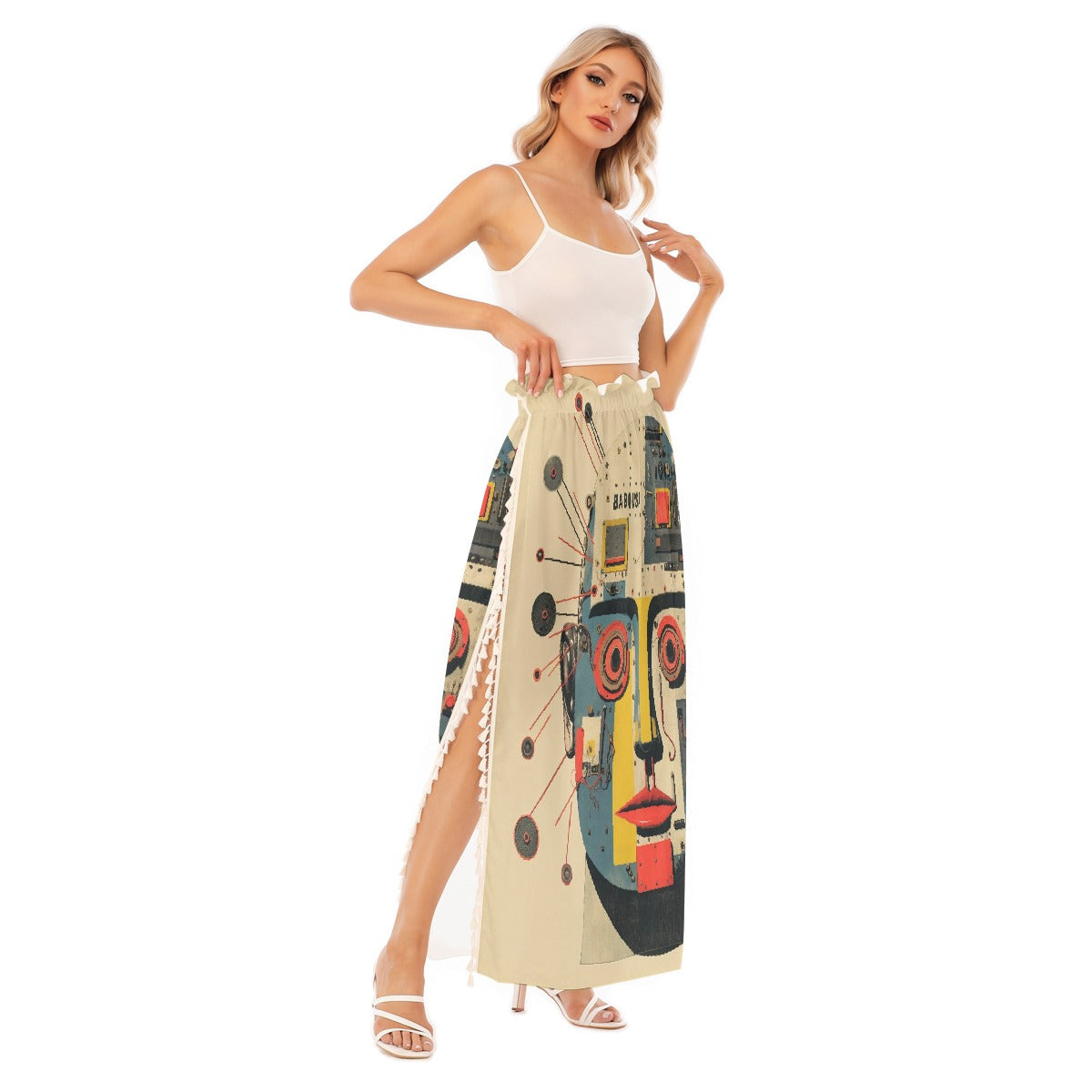 All-Over Print Women's Side Split Skirt
