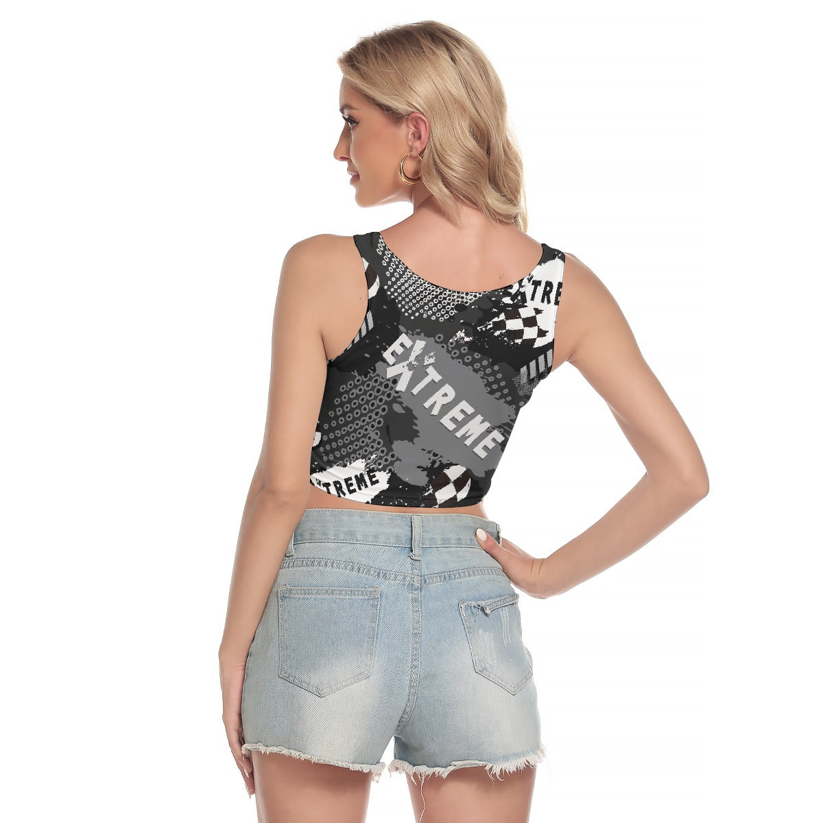 All-Over Print Women's Sport Crop Tank Top