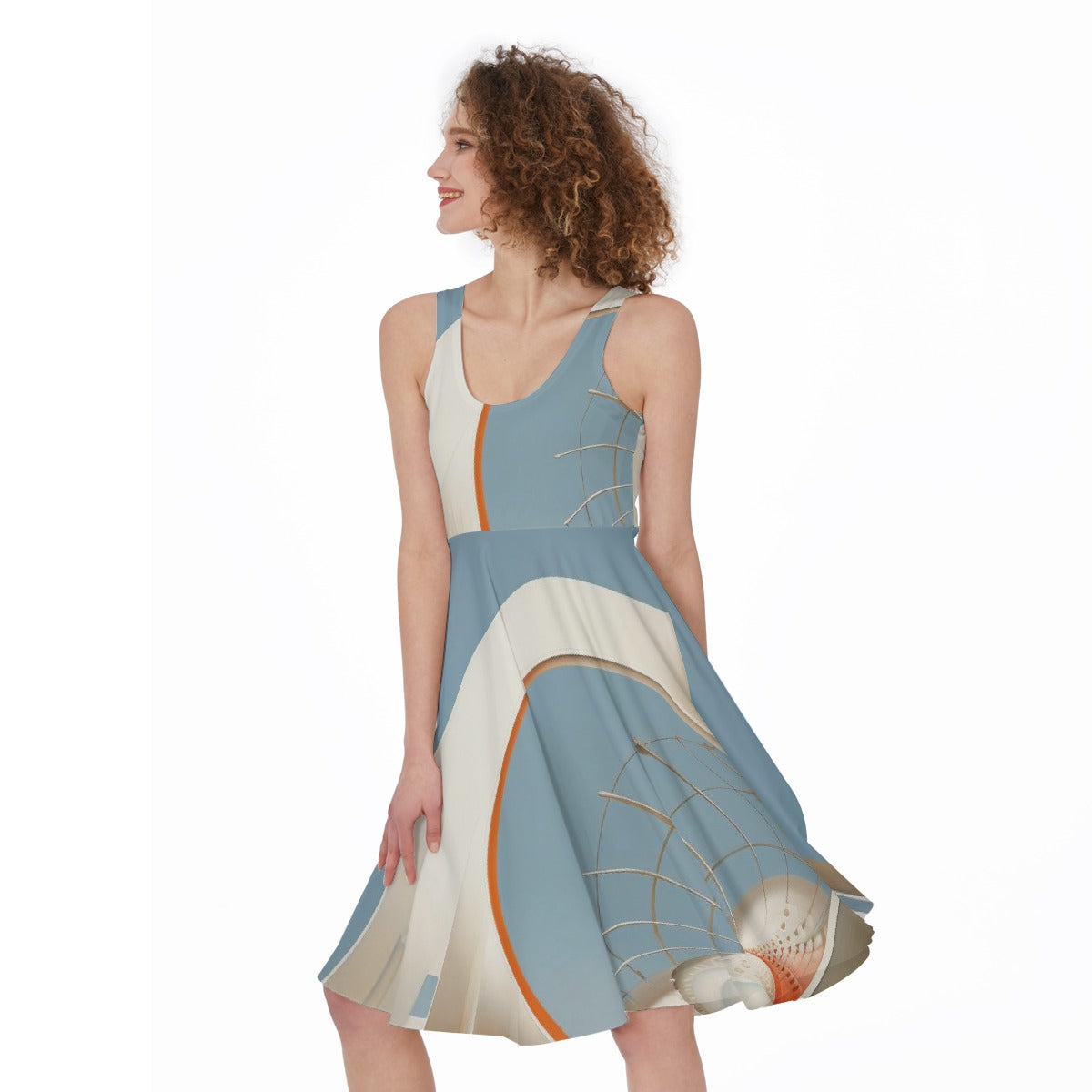 All-Over Print Women's Sleeveless Dress