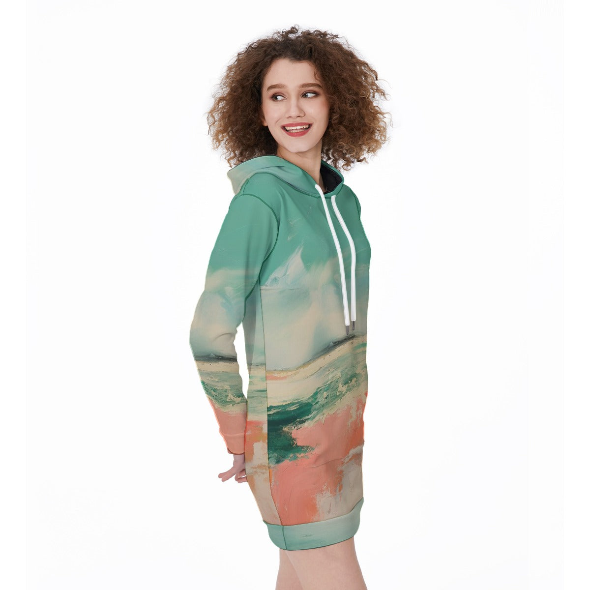 All-Over Print Women's Long Hoodie