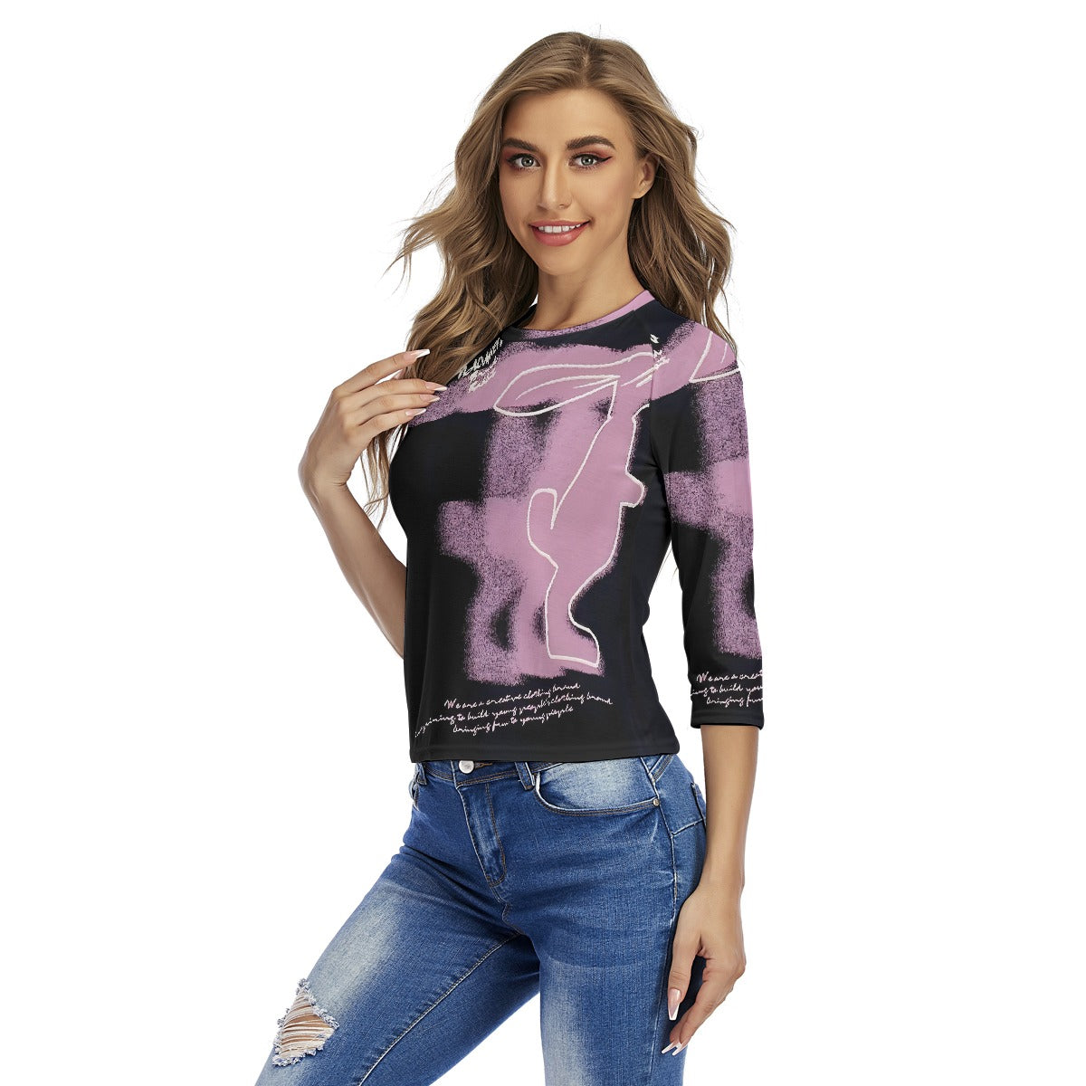 All-Over Print Women's Raglan Sleeves T-shirts