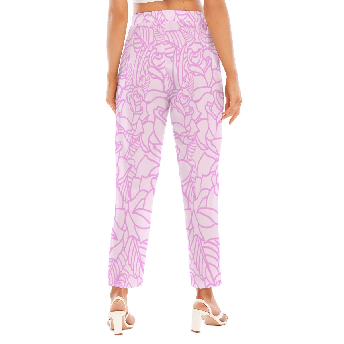 All-Over Print Women's Loose Straight-leg Pants