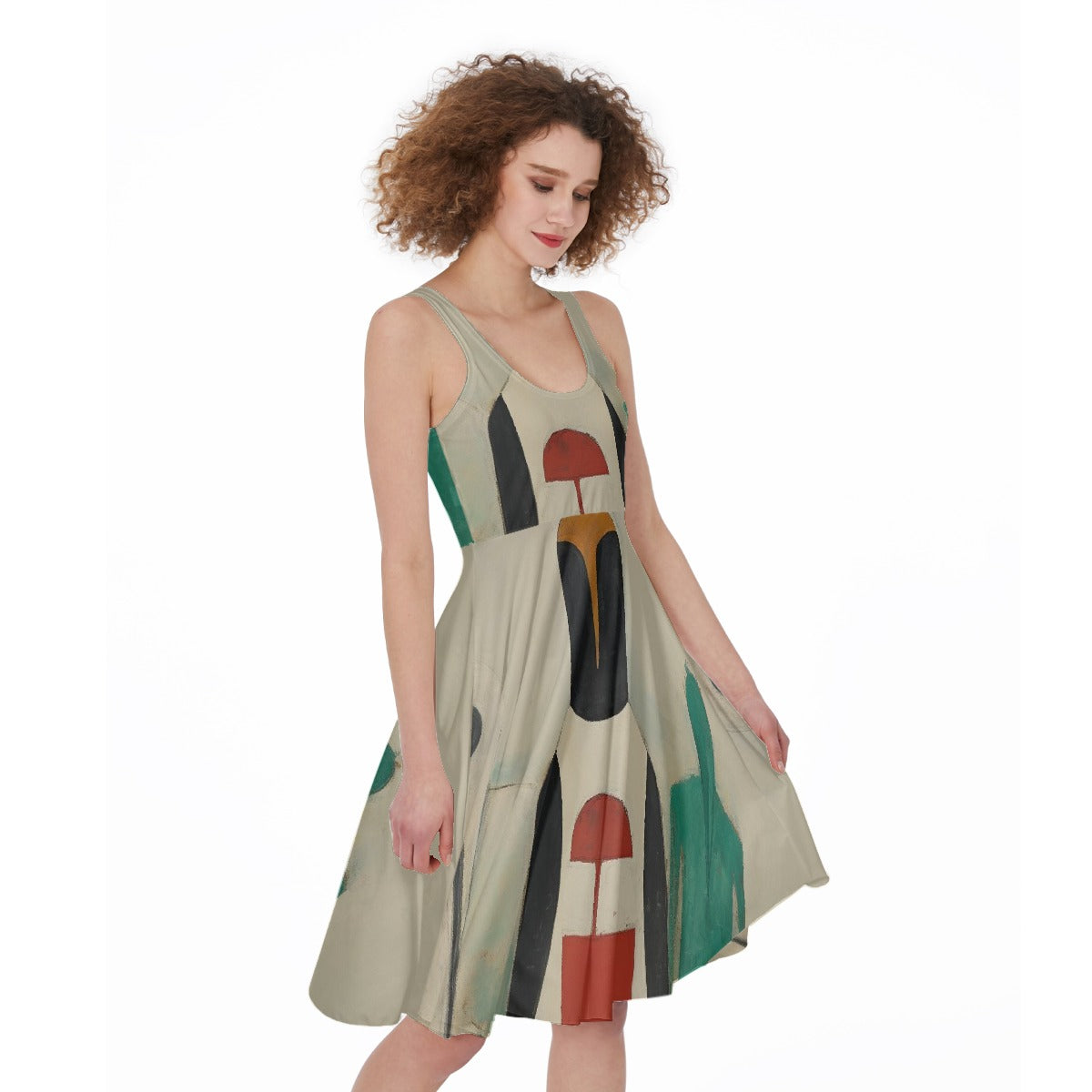 All-Over Print Women's Sleeveless Dress