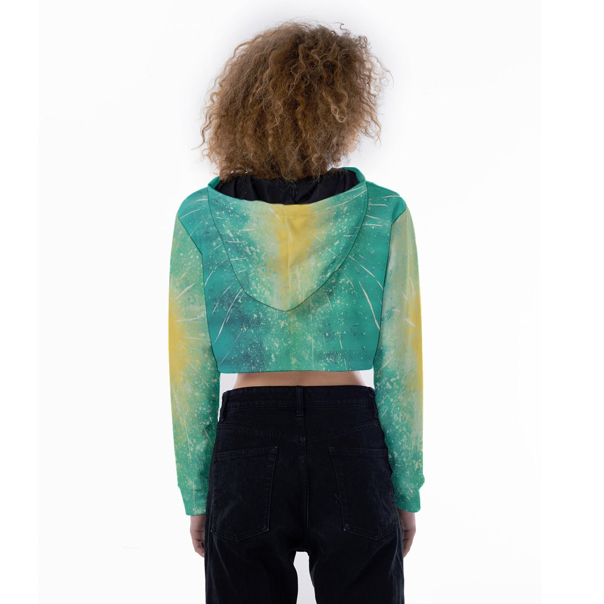 All-Over Print Women's Crop Top Hoodie