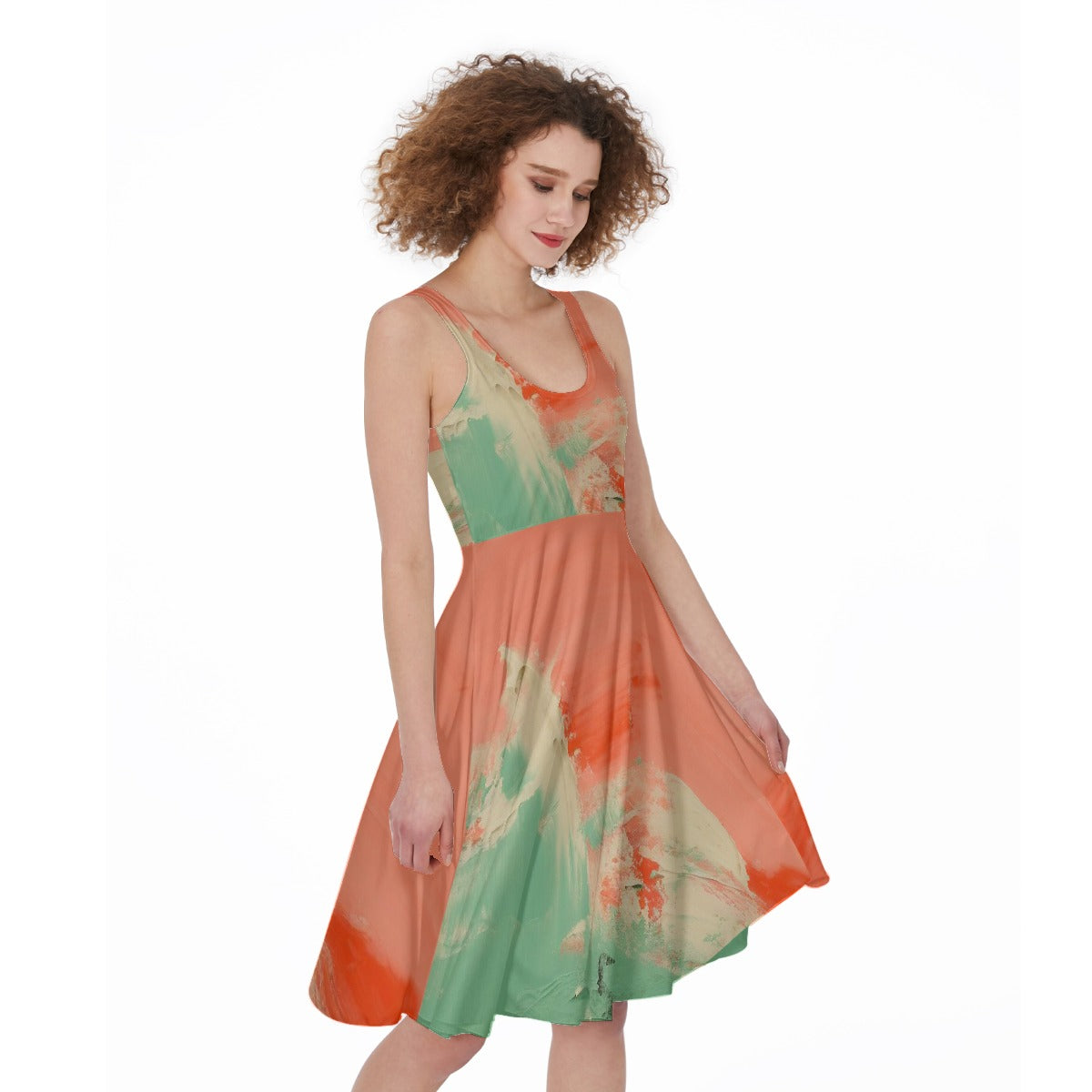 All-Over Print Women's Sleeveless Dress