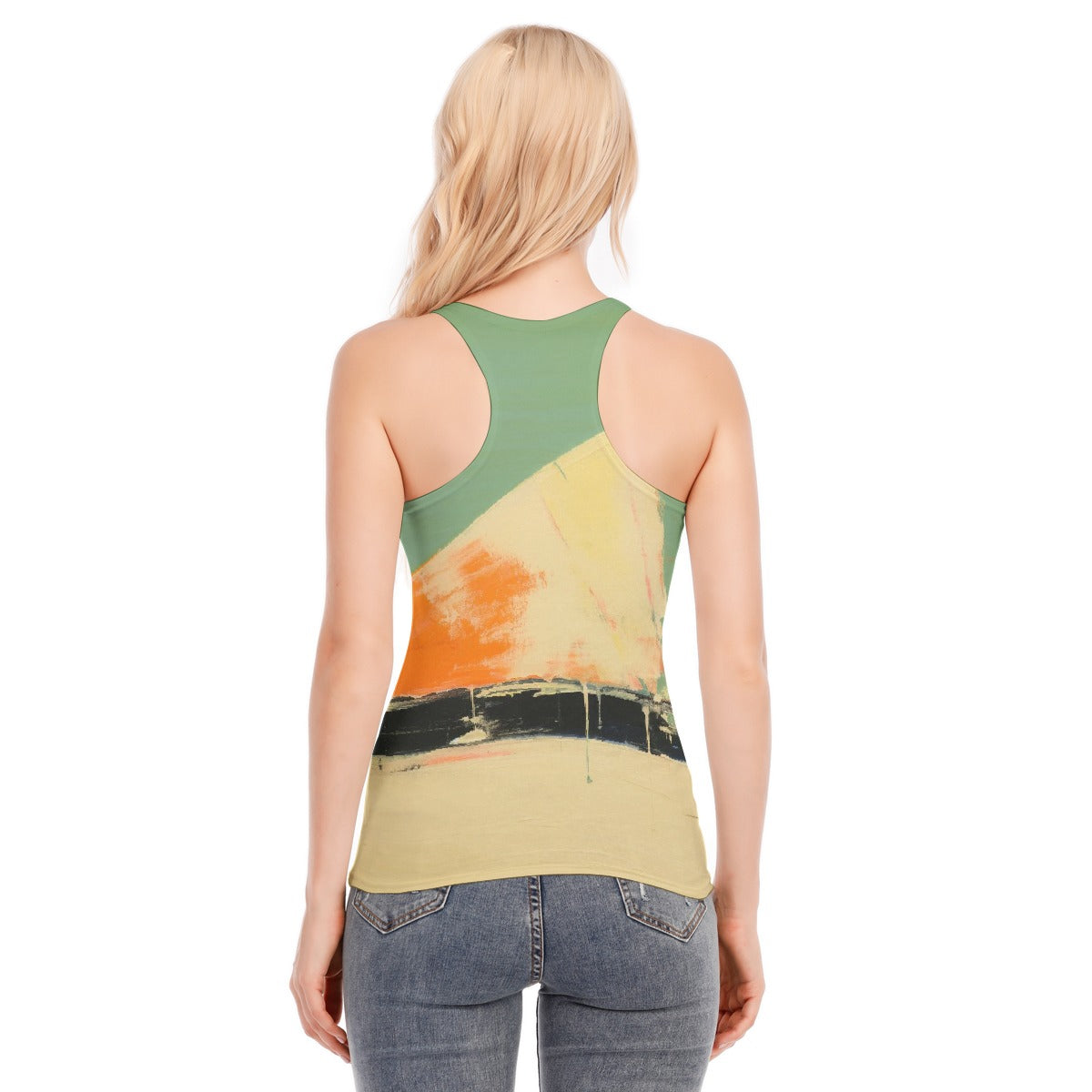 All-Over Print Women's Racer Vest | 190GSM Cotton