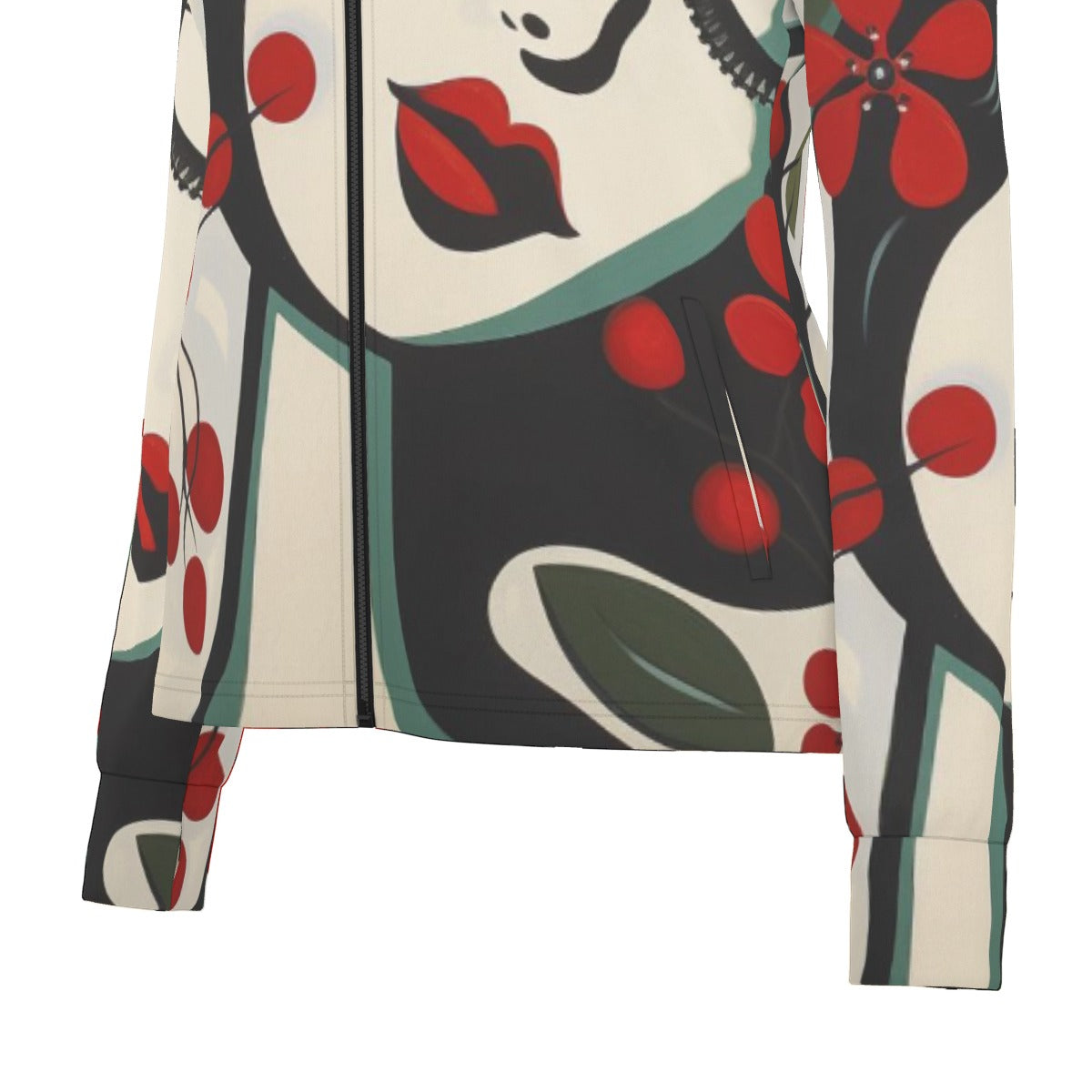 All-Over Print Women's Long Sleeve Thumbhole Jacket