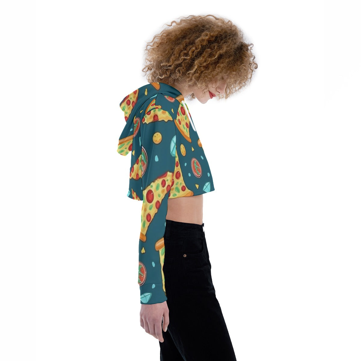 All-Over Print Women's Crop Top Hoodie