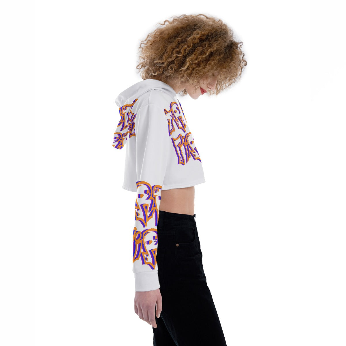 All-Over Print Women's Crop Top Hoodie