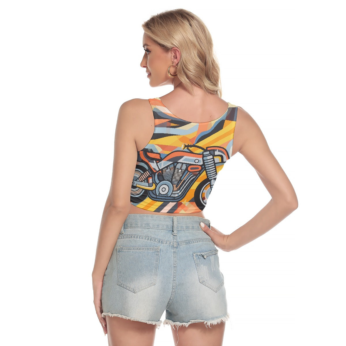 All-Over Print Women's Sport Crop Tank Top