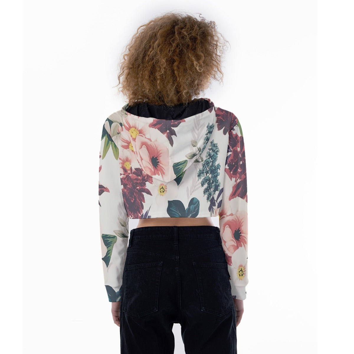 All-Over Print Women's Crop Top Hoodie