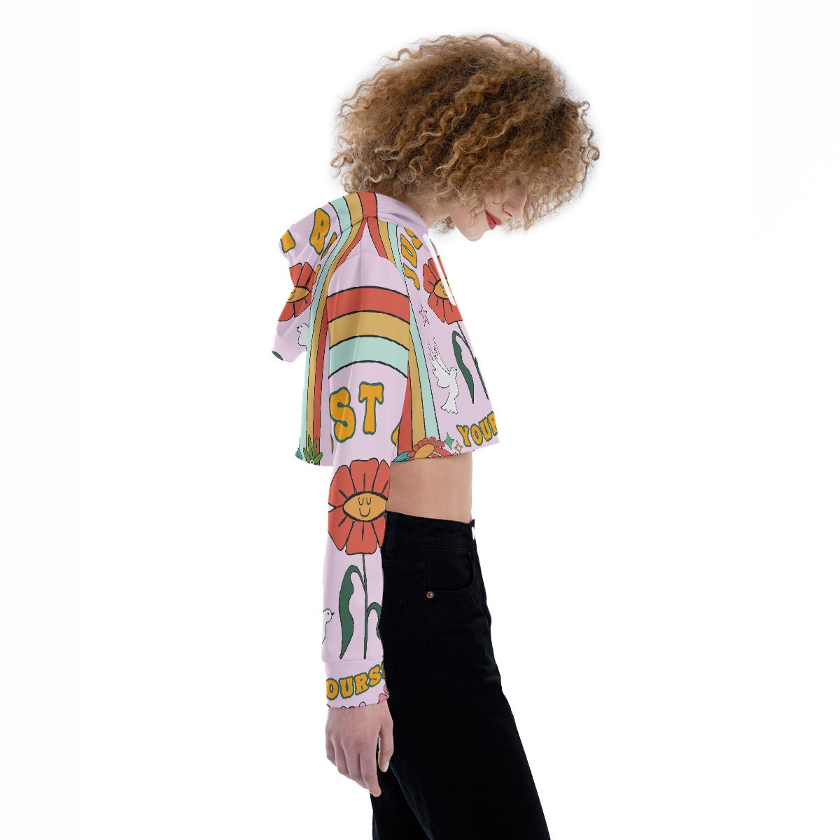 All-Over Print Women's Crop Top Hoodie