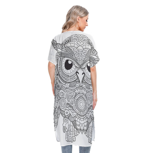 All-Over Print Women's Short Sleeve Cardigan