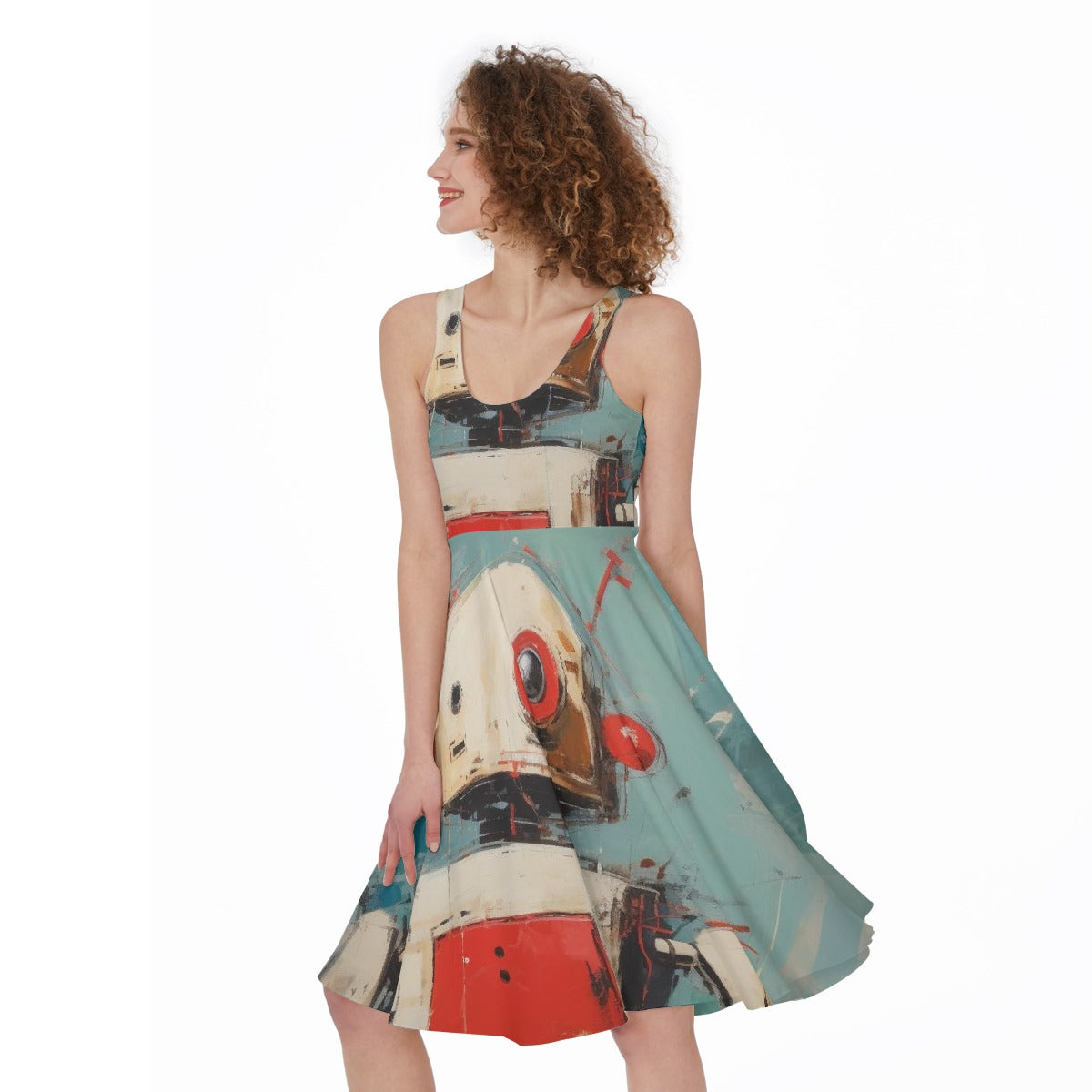 All-Over Print Women's Sleeveless Dress
