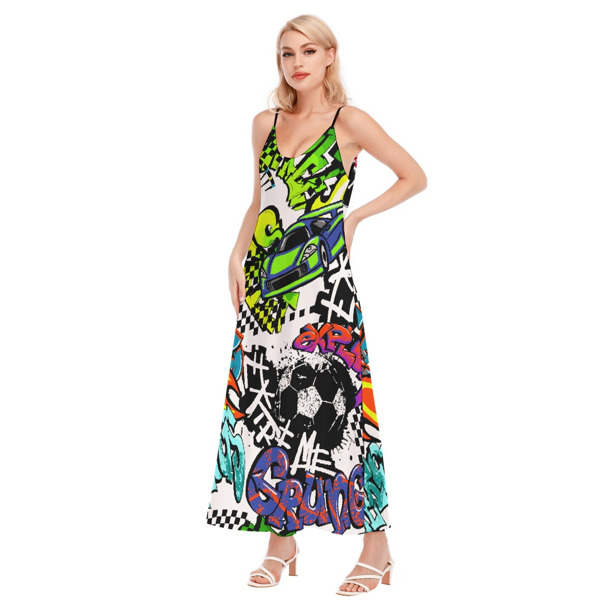 All-Over Print Women's Sling Dress