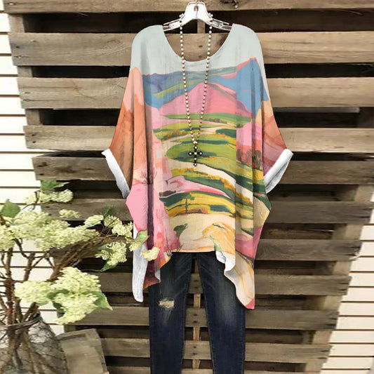 All-Over Print Women's Bat Sleeve Shirt