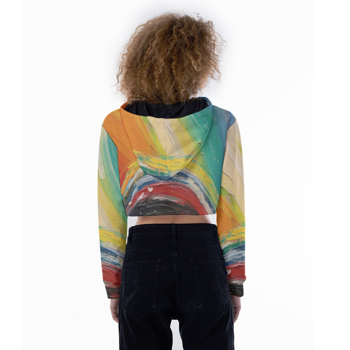 All-Over Print Women's Crop Top Hoodie