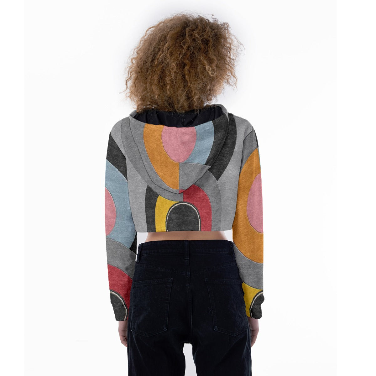 All-Over Print Women's Crop Top Hoodie
