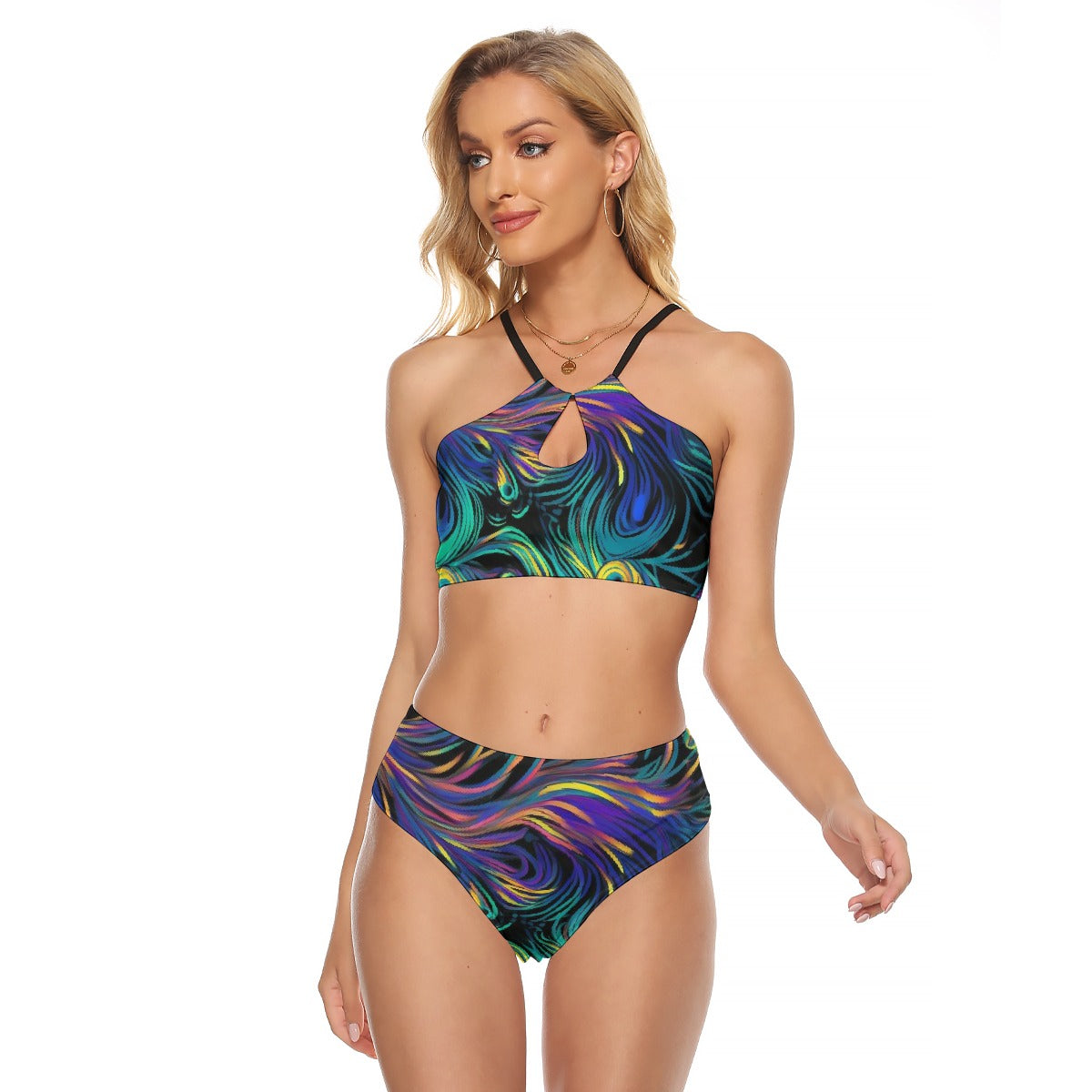 All-Over Print Women's Cami Keyhole One-piece Swimsuit