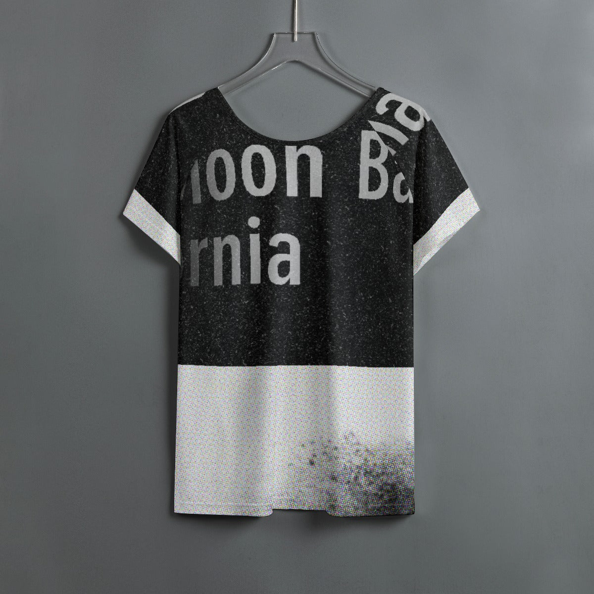 All-Over Print Women's Round Neck T-shirt With Raglan Sleeve