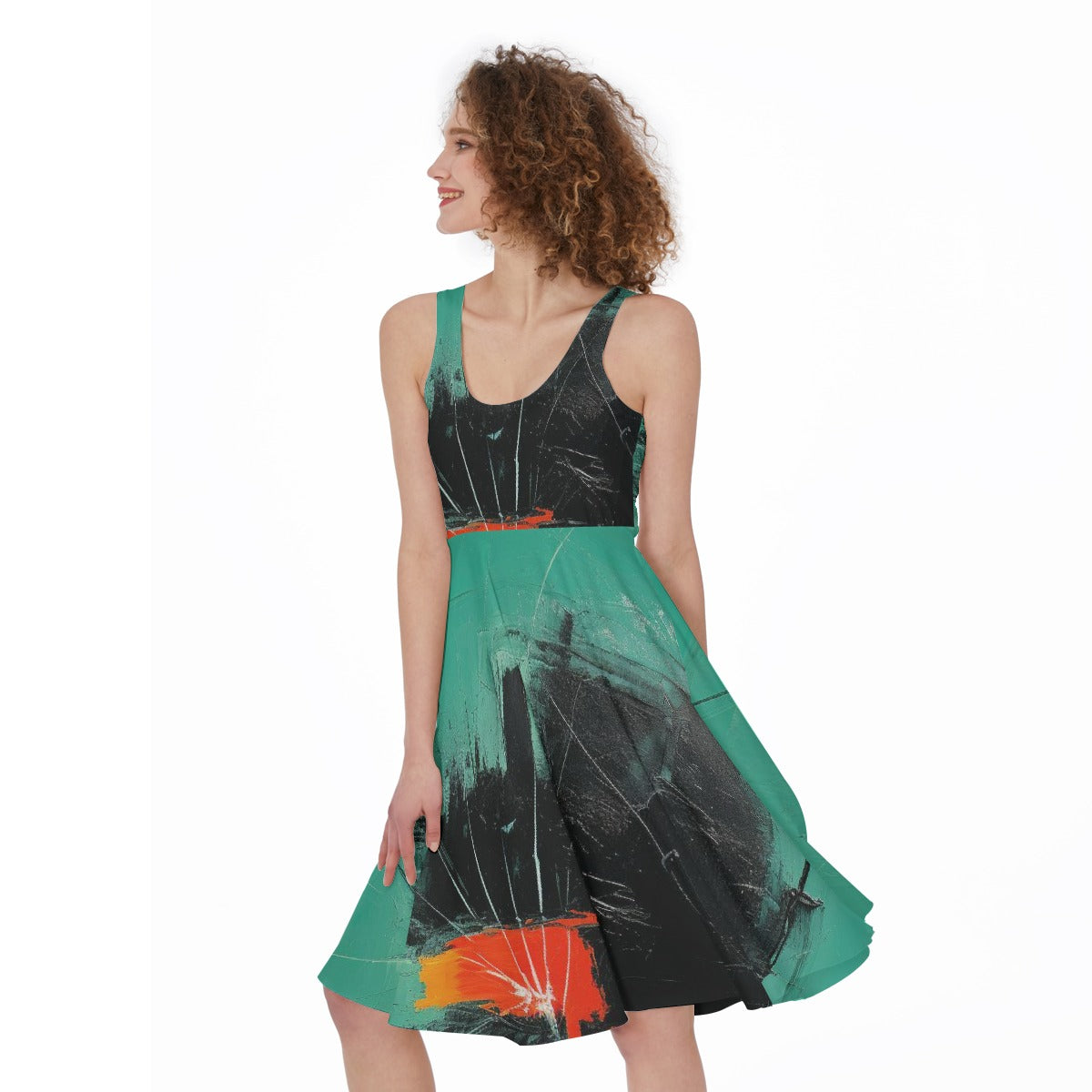 All-Over Print Women's Sleeveless Dress