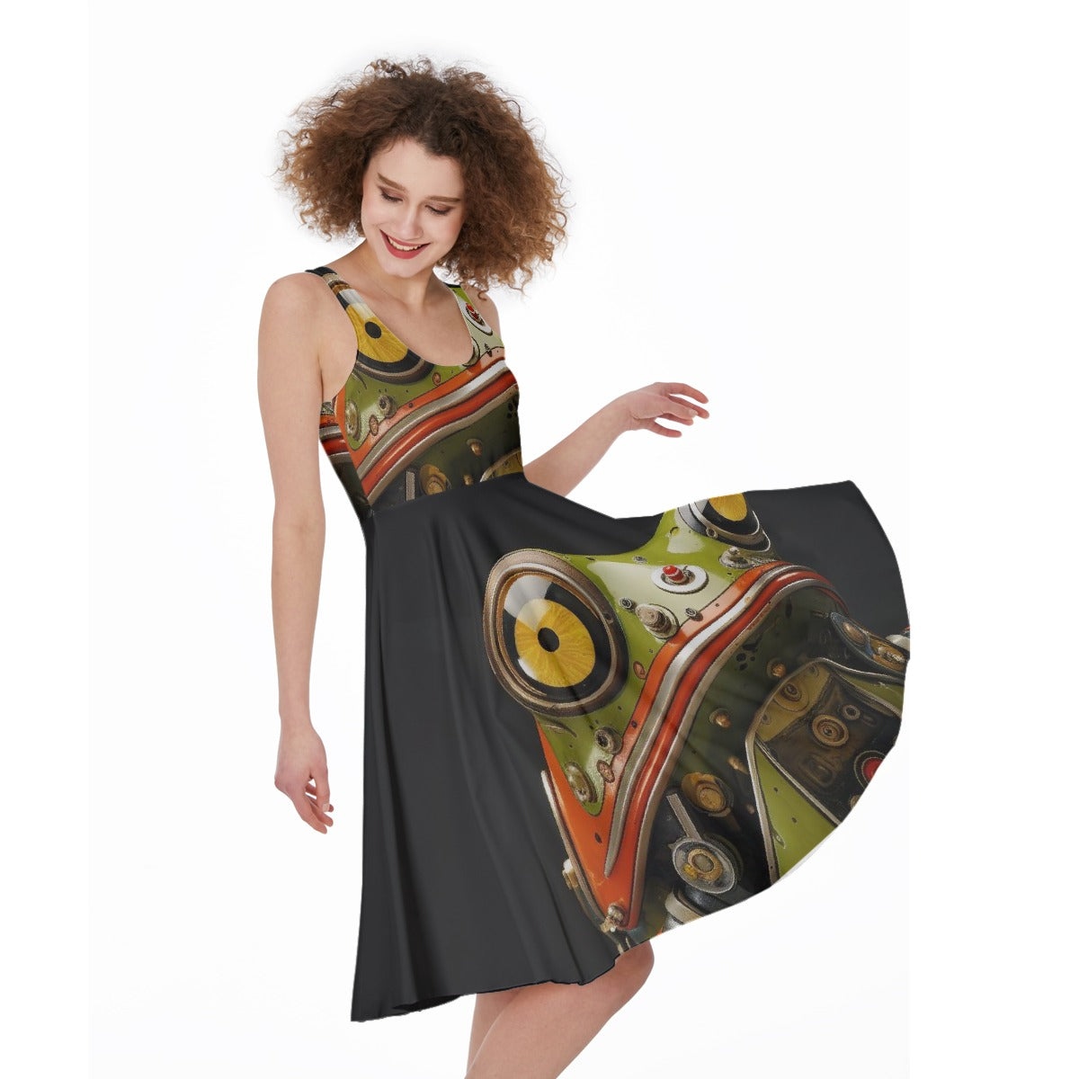 All-Over Print Women's Sleeveless Dress