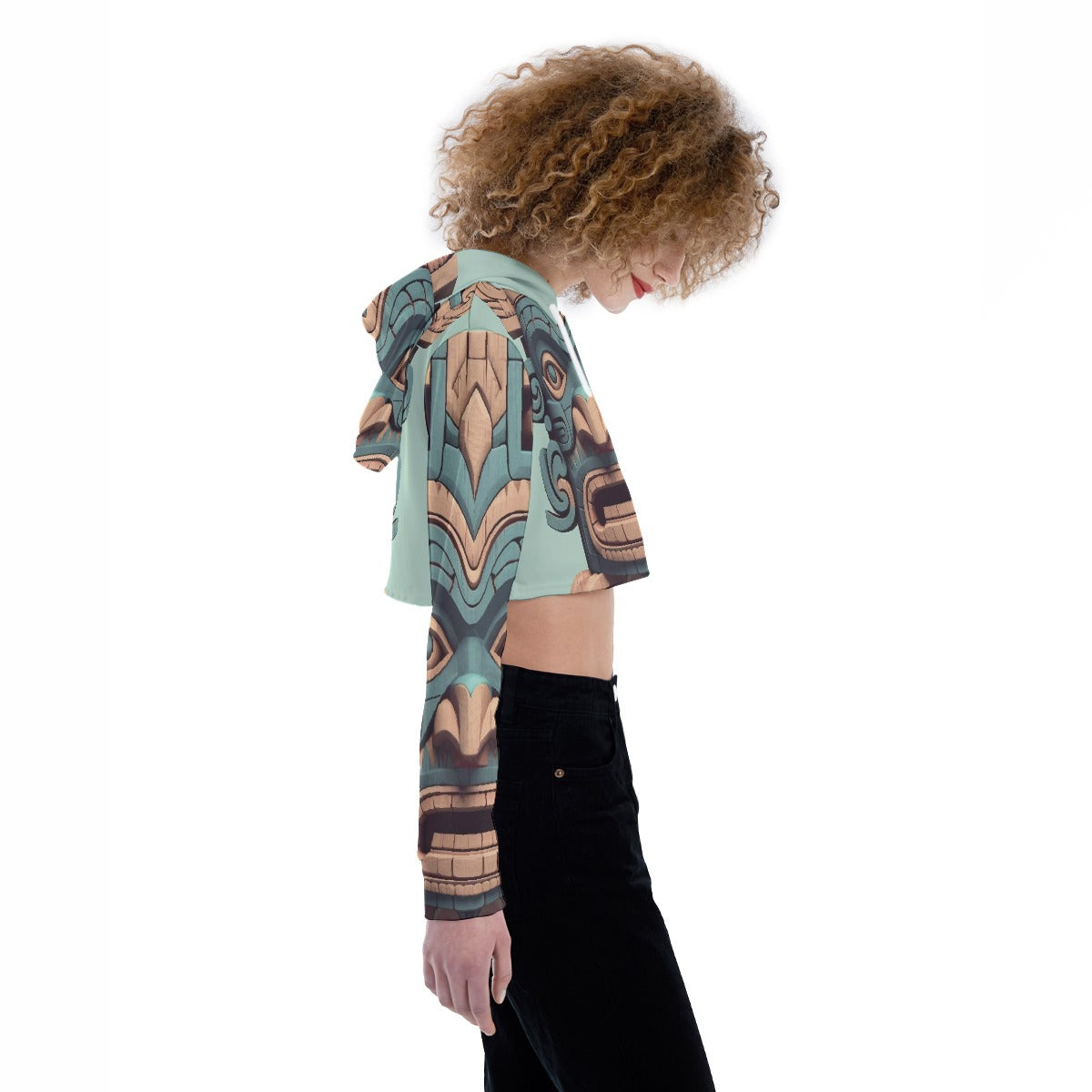 All-Over Print Women's Crop Top Hoodie