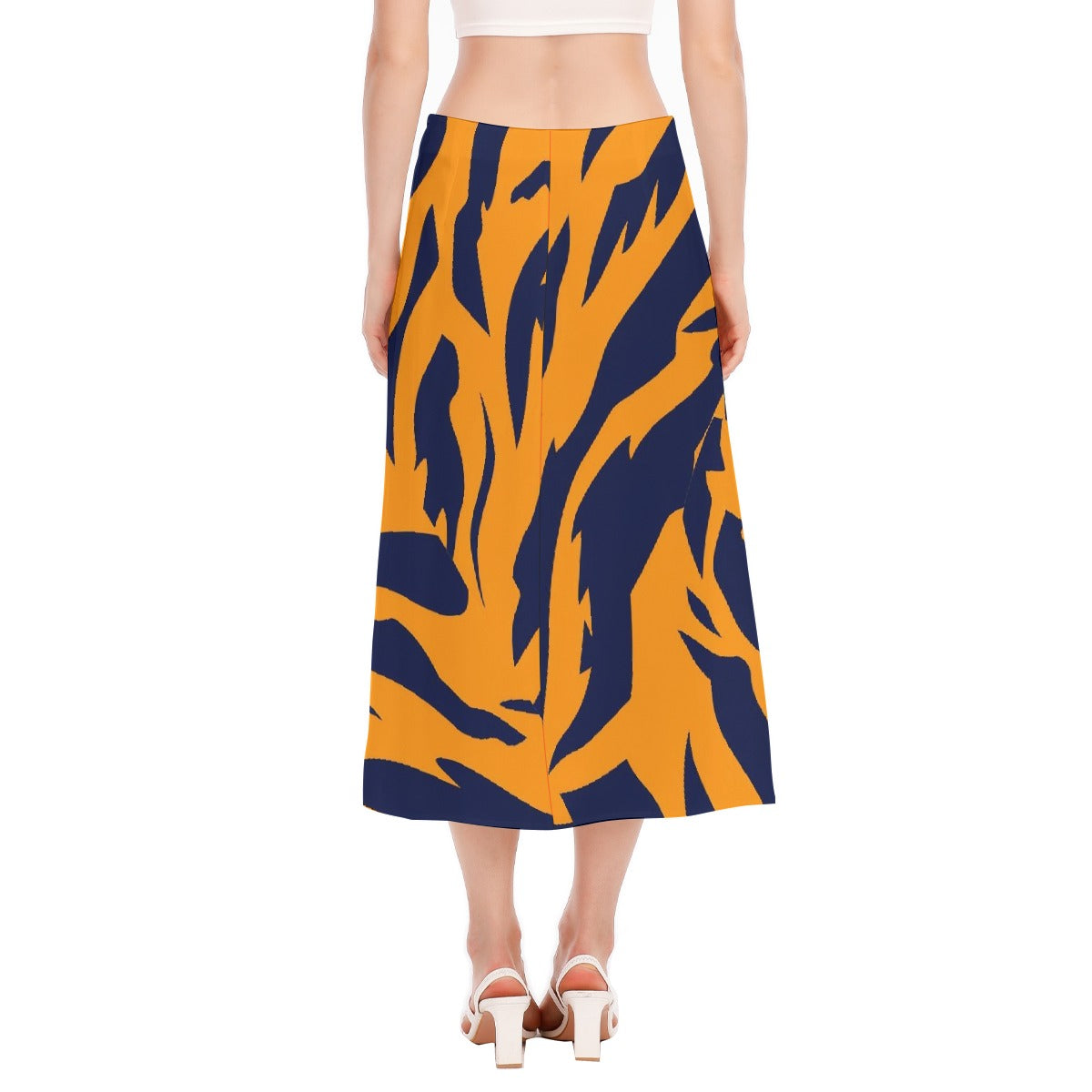 All-Over Print Women's High Slit Long Skirt