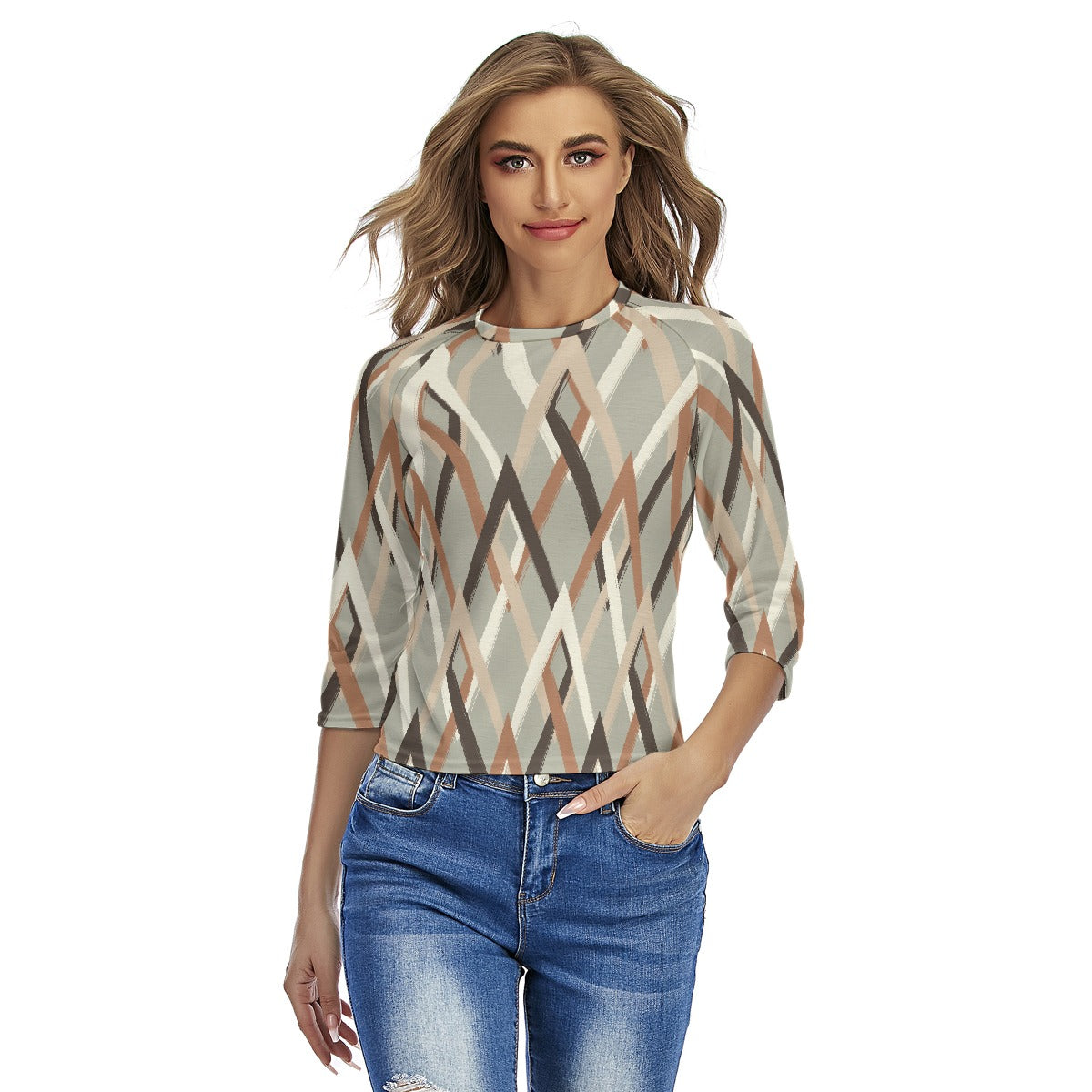 All-Over Print Women's Raglan Sleeves T-shirts