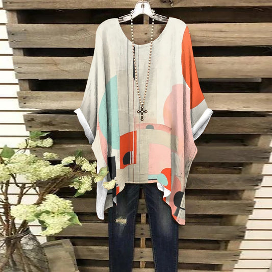 All-Over Print Women's Bat Sleeve Shirt