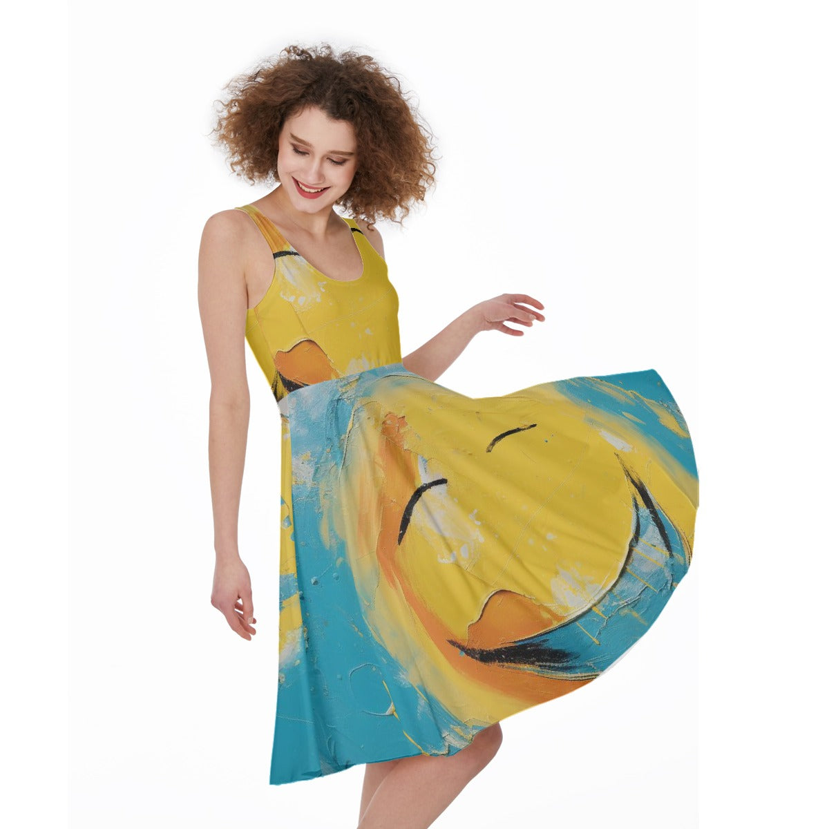 All-Over Print Women's Sleeveless Dress