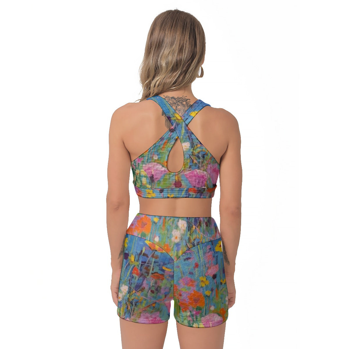 All-Over Print Women's Sports Bra Suit