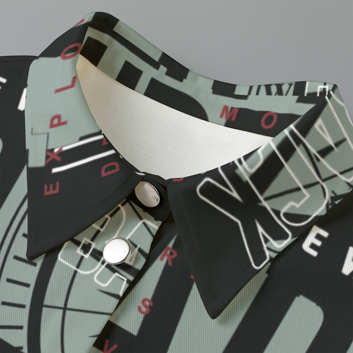 All-Over Print Women's Cropped Jacket | 245GSM Cotton